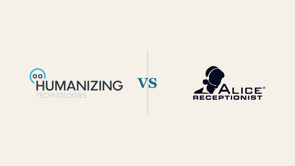Humanizing Technologies compared with ALICE Receptionist