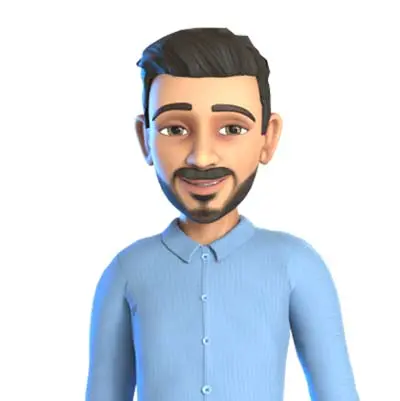 Avatar Amir Porträt von Avatar Amir im Business-Hemd.