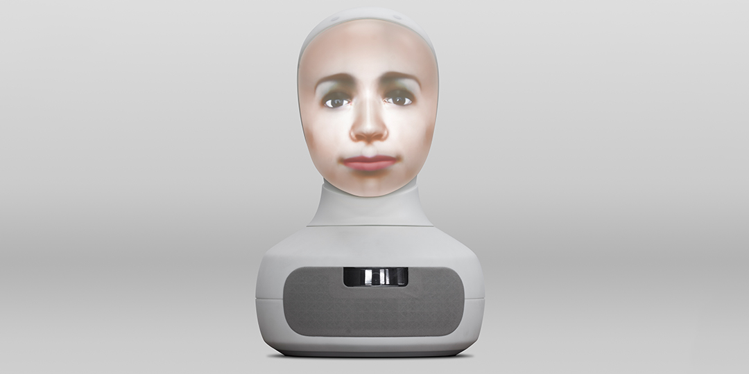 Sozialer Roboter Furhat mit menschlichem Gesicht